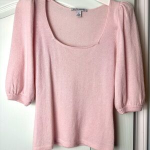 Autumn Cashmere Light Pink Knit Top, XS